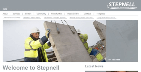 Stepnell Website Screenshot